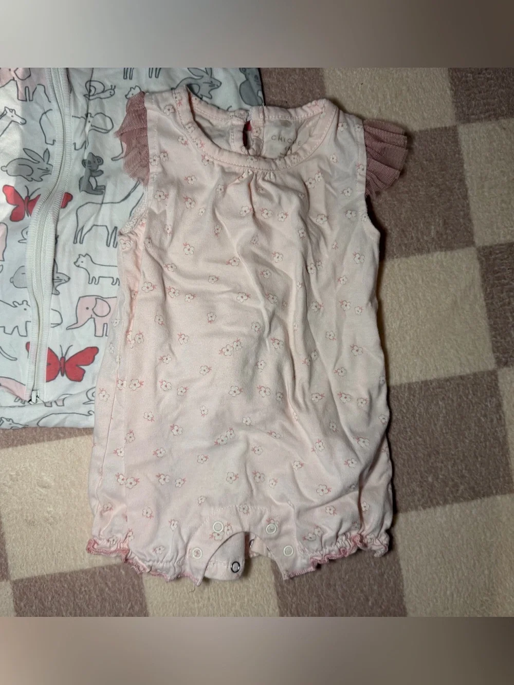 Baby Girl 6–9M Clothing Bundle with Carter’s Sleep Sack – 4 Pieces